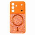 Shiny Diamond with Magnetic Case for Samsung Galaxy S26 - Orange